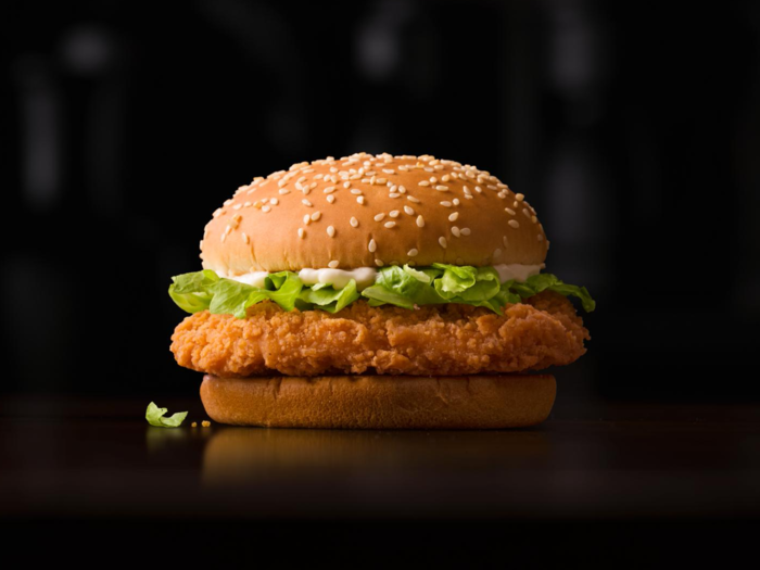 From Hong Kong, the menu will feature the McSpicy Chicken Sandwich — a breaded, marinated, and fried chicken breast served on a sesame seed bun with lettuce.