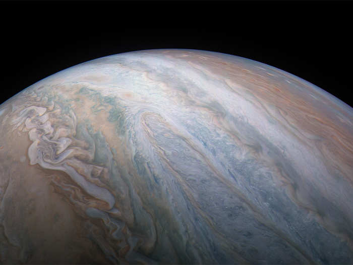 "Jupiter is in constant flux so it