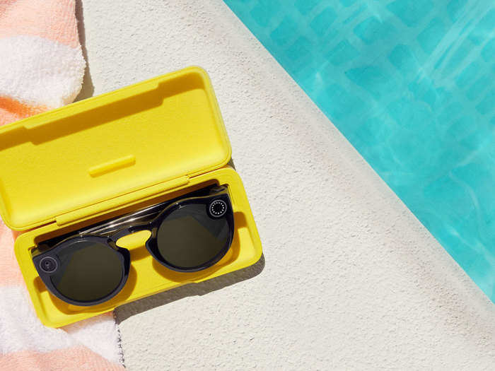 The new Spectacles have the same battery life and charging capabilities from the first model, even though the glasses and case are both now slimmer. Expect 70 or so video snaps before your Spectacles run out of battery, and the case can recharge your glasses about four times before it needs more juice.