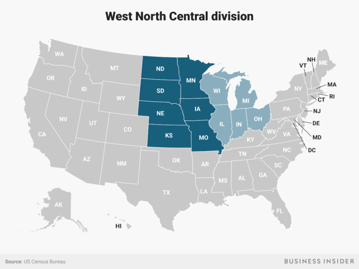 ... to meet West North Central.