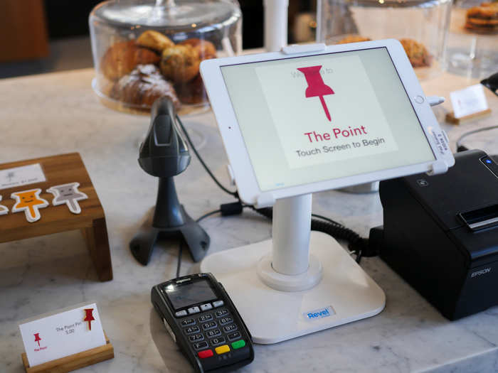 In true Silicon Valley fashion, The Point customers order through an iPad.