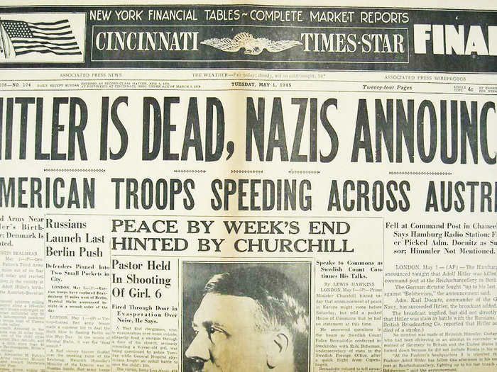 The Cincinnati Times-Star had the news a day before most other news outlets