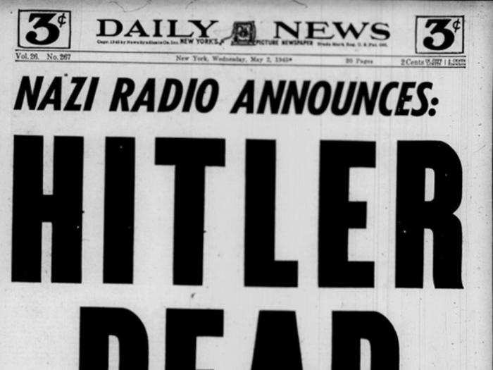 The New York Daily News devoted the entire front page to the striking headline 