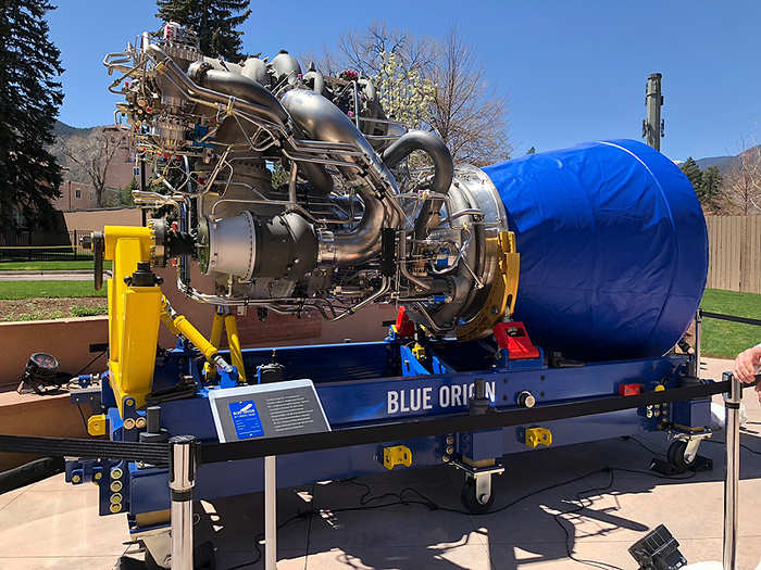 Another star of the show was the latest Blue Origin rocket engine. This company was founded by Amazon CEO Jeff Bezos, who is trying to make space travel more affordable.