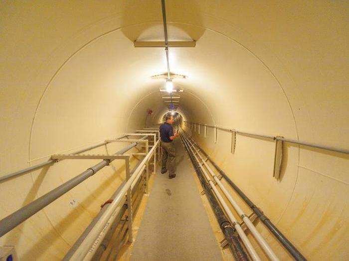 That procedure was performed in one of two domed buildings called "lungs," which helped control Biosphere 2