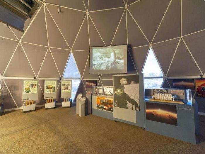 A small science museum set up in Biosphere 2