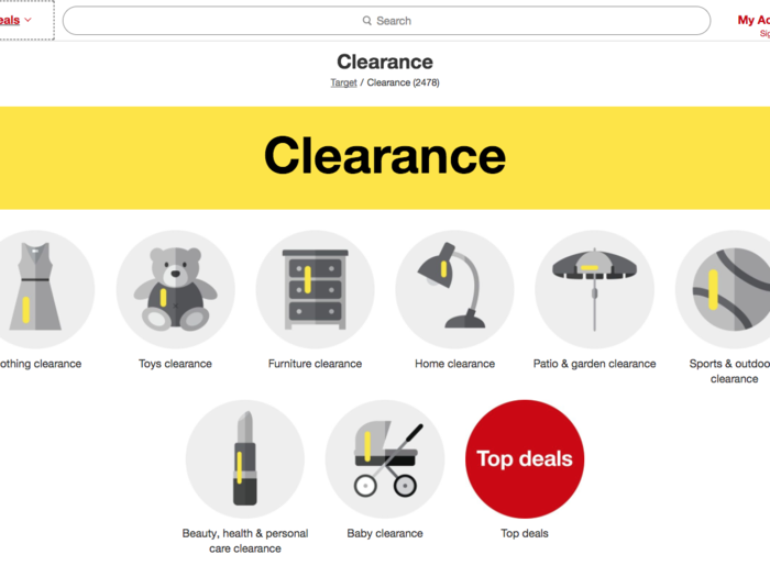 The clearance section of Target.com is also typically packed with deals.