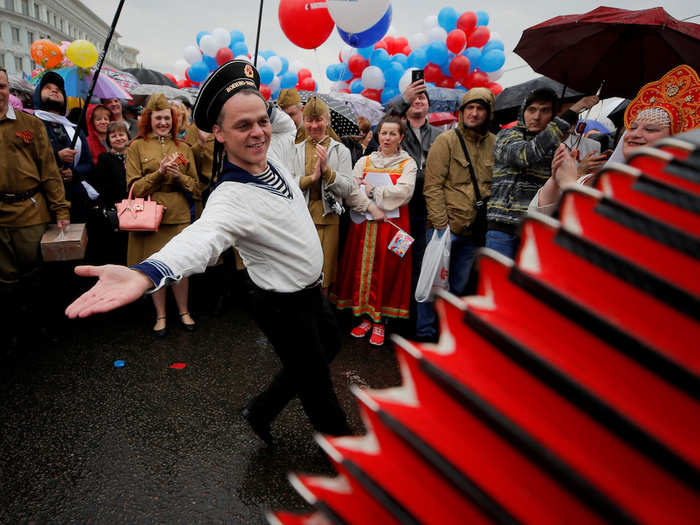 Russians also celebrated their own Labor Day in Moscow, but some who were there to raise awareness for mental health issues were violently arrested, according to the English-language weekly paper, The Moscow Times.