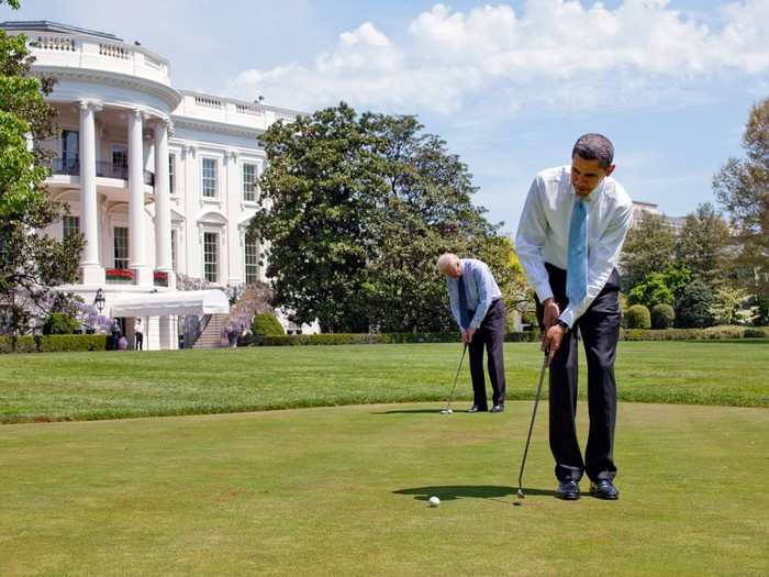 A putting green was first installed in 1955, steps away from the Oval Office on the South Lawn. While Trump is an avid golfer, he