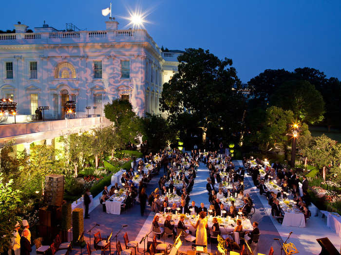 Since its rejuvenation, the Rose Garden has provided a backdrop for a wedding, a lavish state dinner, and is a regular site for press conferences and photo-ops.