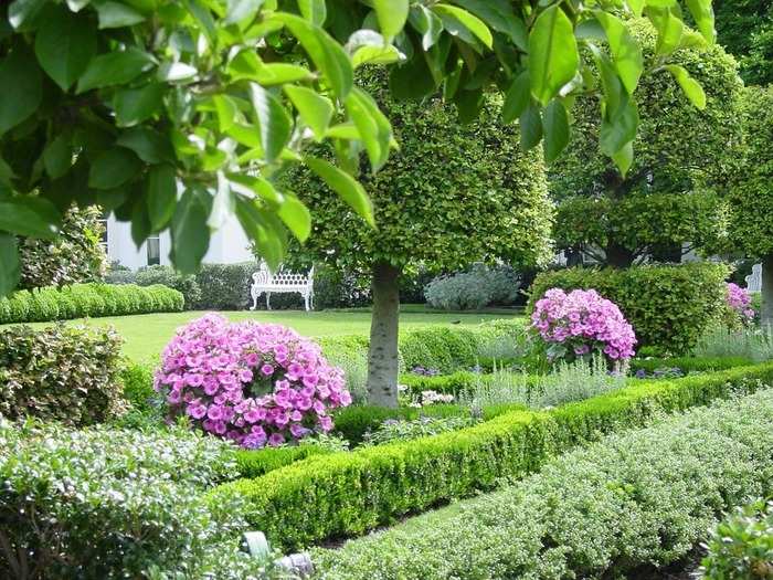 Framing the South Portico of the White House are gardens founded in the Kennedys