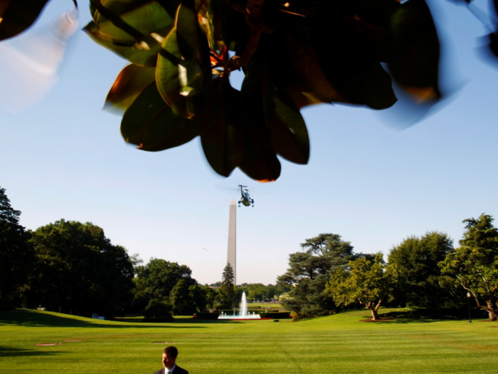 The South Lawn is the largest part of the grounds.