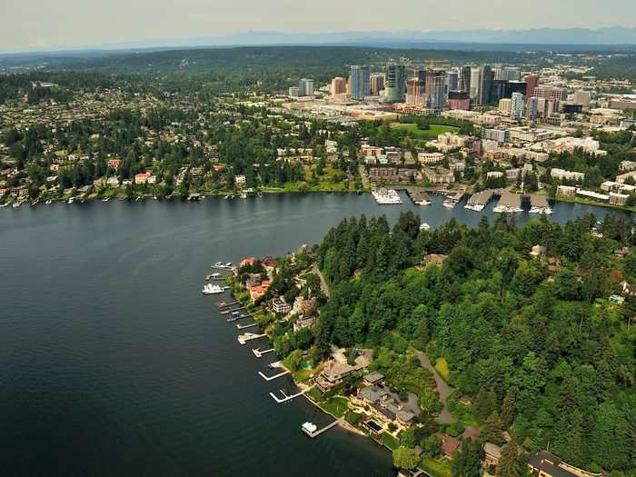 7. Bellevue, Washington, had 5.2 violent crimes per 10,000 residents.