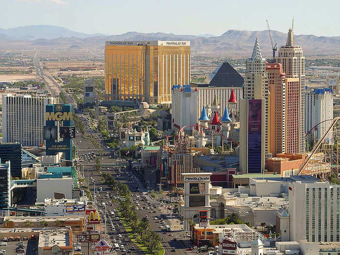 34. Las Vegas, Nevada had 30.8 violent crimes per 10,000 residents.