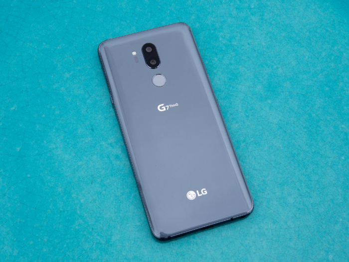 The back of the LG G7 looks and feels premium, but it