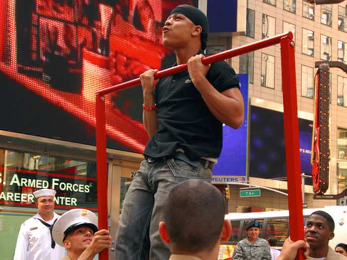 Pull-ups and chin-ups are two other classic moves that are nearly full-body workouts.