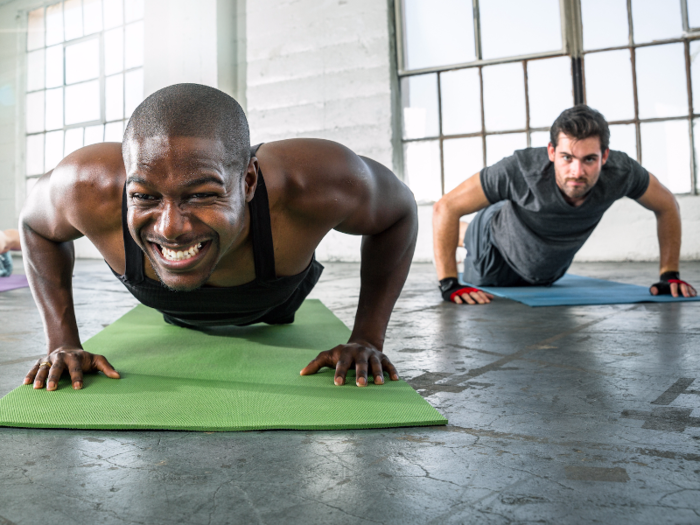 Push-ups are still one of the best moves for toning from the waist up.