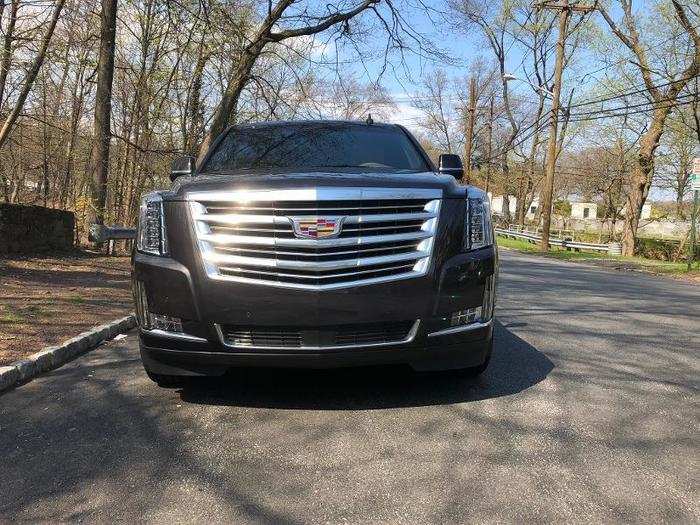 The Escalade has a 420-horsepower, 6.2-liter V8 engine under the hood, with power piped through a 10-speed automatic transmission. The vehicle can tow up to 8,100 pounds. Fuel economy comes in a 14 mpg city/21 highway/17 combined.