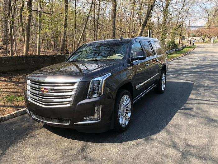 On to the $103,000 Caddy Escalade, in Platinum ESV trim!