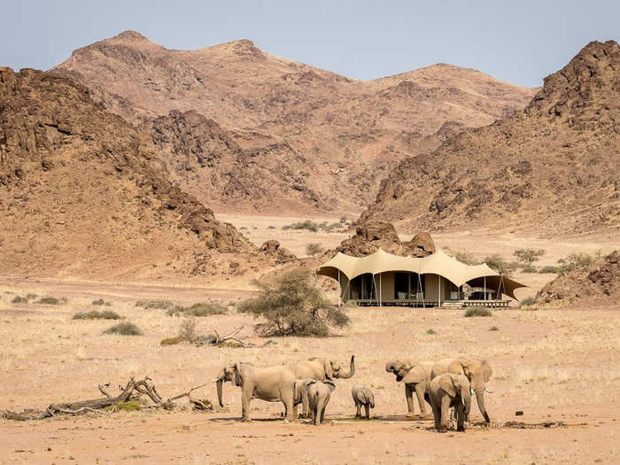 A private charter flight whisks guests away to the next location: Hoanib Skeleton Coast Camp.