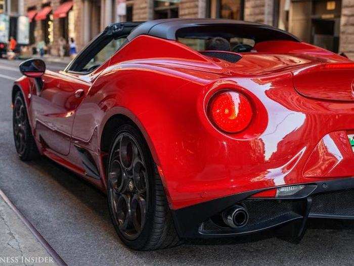 Aesthetically, the 4C is stylish, but not quite classically beautiful. Its mousy front-end is juxtaposed to its overall muscular proportions.