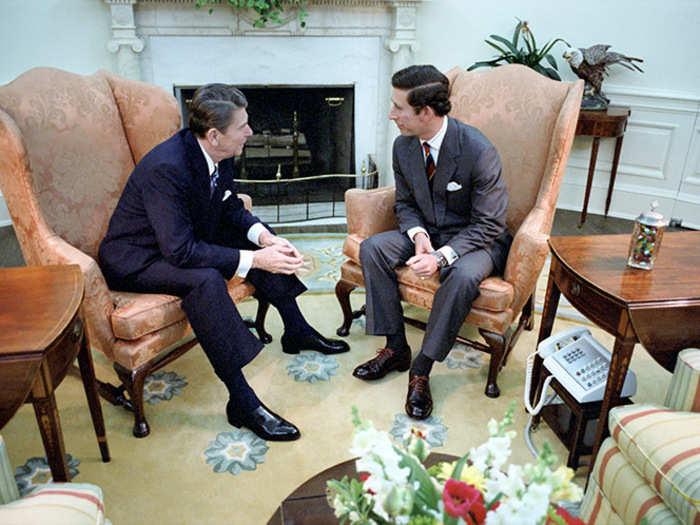 In May 1981, the Reagans welcomed Prince Charles of Great Britain to the White House for a royal visit.