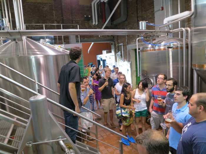 See how beer is made at the Brooklyn Brewery