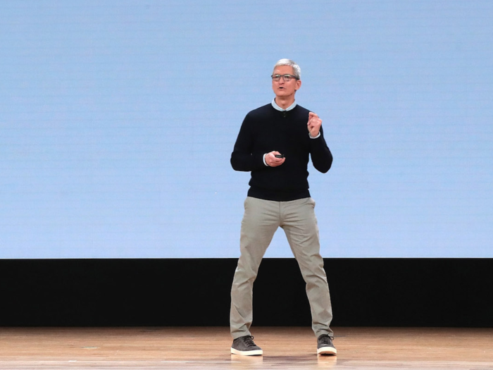 Tim Cook, CEO of Apple, typically keeps it business casual. And because he sits on the board of Nike, he