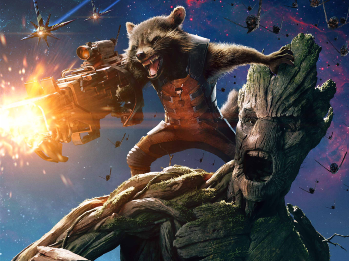 5. Rocket and 6. Groot
