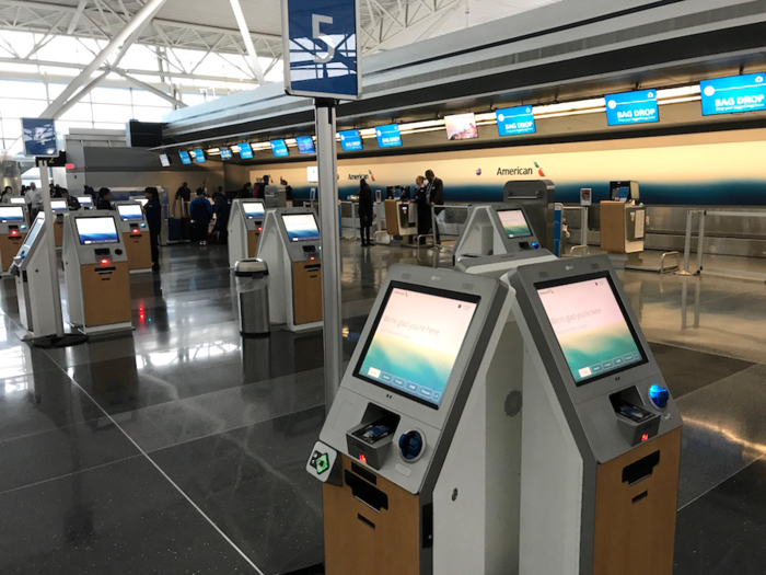 Terminal 8 is the largest passenger terminal in the airport. It is twice the size of Madison Square Garden.