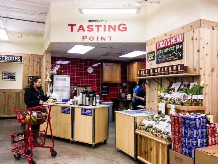 In its early days, the store had a deli counter-style experience. Trader Joe