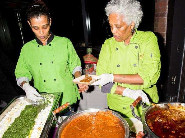 Award-winning Chicago restaurant Ras Dashen served up spicy lamb stew, alongside lentil stew.