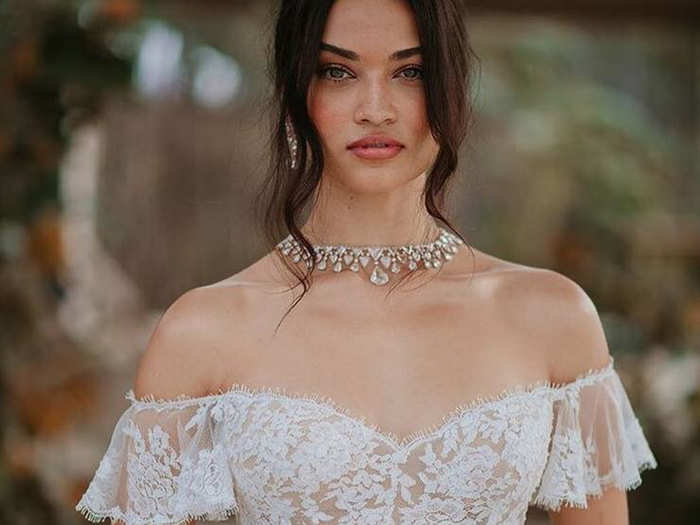 Model Shanina Shaik recently wore a Ralph & Russo wedding gown at her wedding.