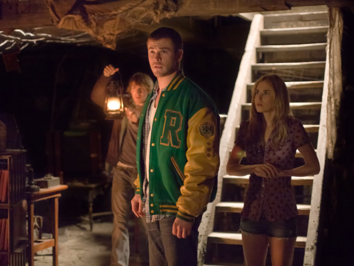 Hemsworth was filming "The Cabin in the Woods" in 2009 (the film wasn