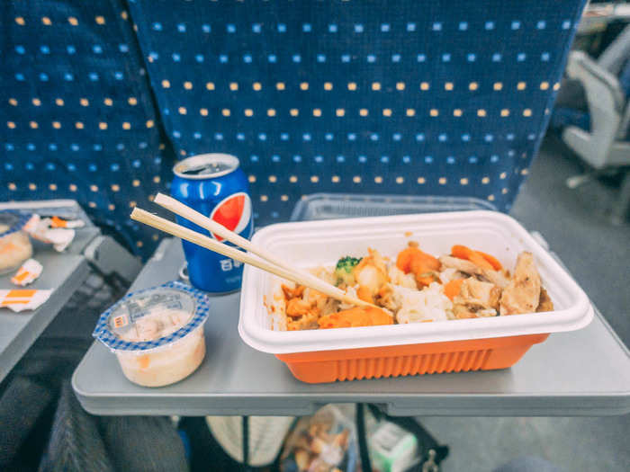 Thankfully, the Beijing train station had a wide range of fast-food and fast-casual options to choose from. I got a pork katsu over rice meal from Yoshinoya, a popular Japanese fast food chain.