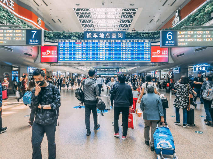 The Beijing West Station is over 20 years old at this point and a bit shabby when compared to the country