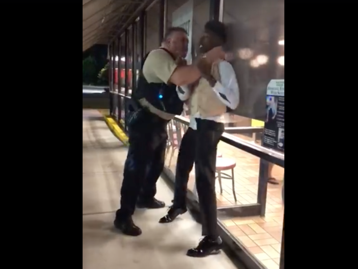 Man choked by police officer outside of Waffle House