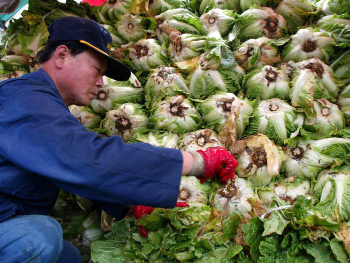 Koreans traditionally load up on veggies and consume limited quantities of red meat.