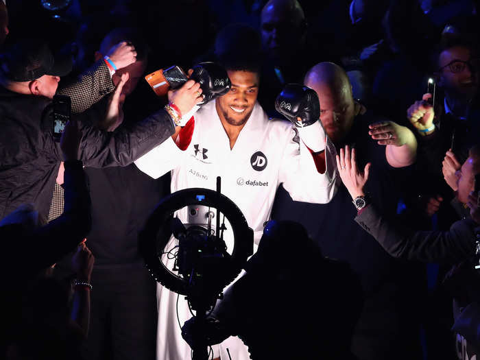 5. Anthony Joshua (Heavyweight boxing champion) — £35 million / $47.6 million.