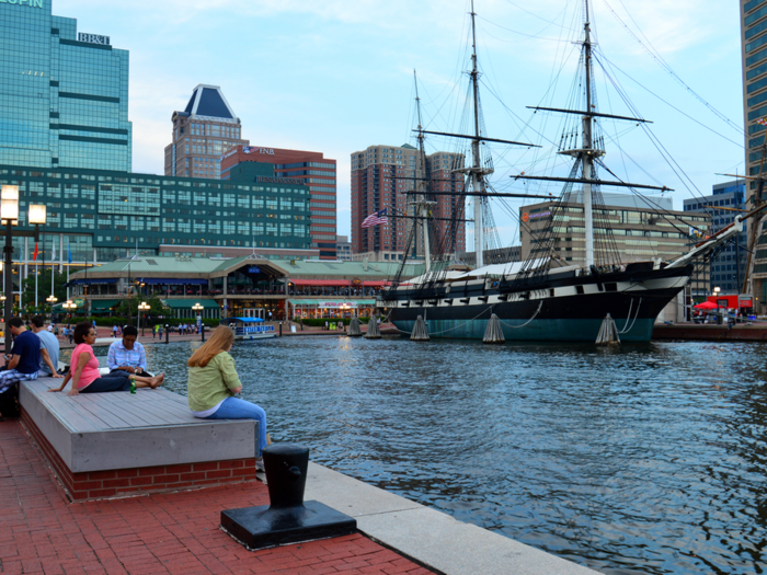 Baltimore, Maryland is surrounded by several universities, and its tech talent pool rose 42% between 2010 and 2013.