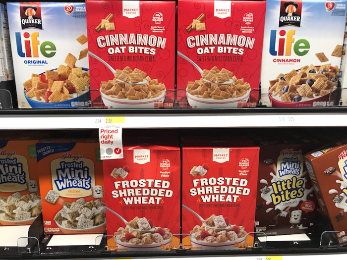 As part of its strategy to improve its grocery selection, Target has said it will grow its private-label offerings.