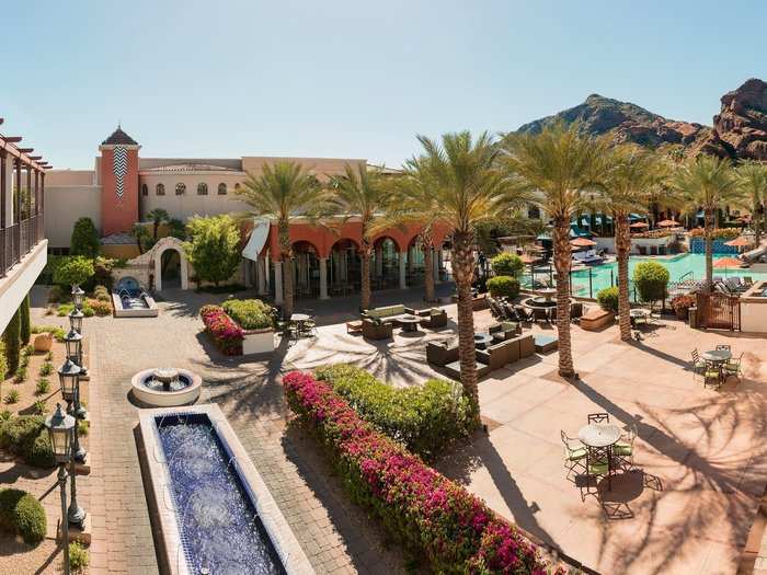 The Omni resort has 293 rooms, three pools, five restaurants, and a 31,000-square-foot spa.