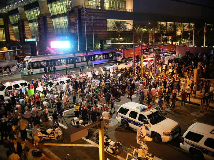 It was his first rally since he faced enormous backlash for his comments following the riots in Charlottesville, Virginia. The city braced for demonstrations, and pro- and anti-Trump protesters clashed in a violent showdown.