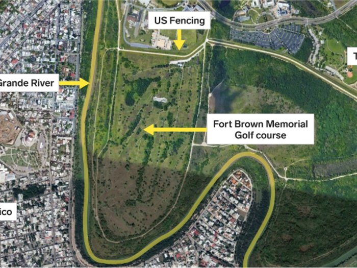 Perhaps the best example of the economic impact of border barriers can be seen at the Fort Brown Memorial Golf Course near Brownsville, Texas, which sits in what is essentially a border dead-zone, caught between Mexico and the US.
