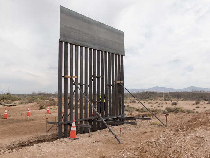 The replacement wall, authorized by the Trump administration, doesn