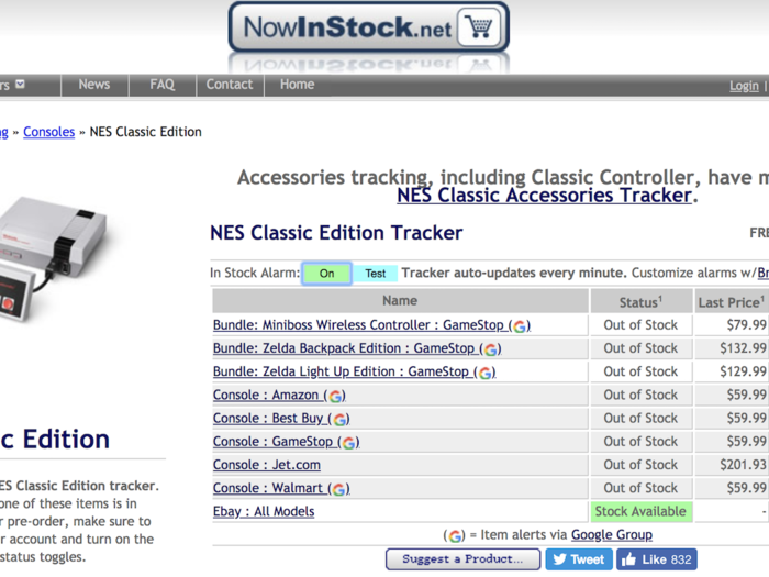 Check out this site that tracks products stocks throughout several stores, and set an alert for when the NES Classic becomes in stock.