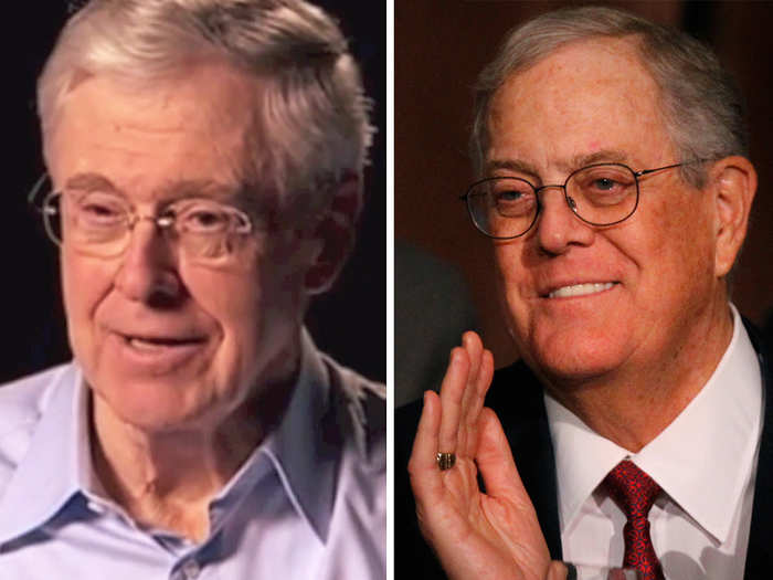 2. Charles & David Koch: Net Worth — £88.9 billion ($120.3 billion). Charles is chairman and CEO of US firm Koch Industries, while David is vice president.