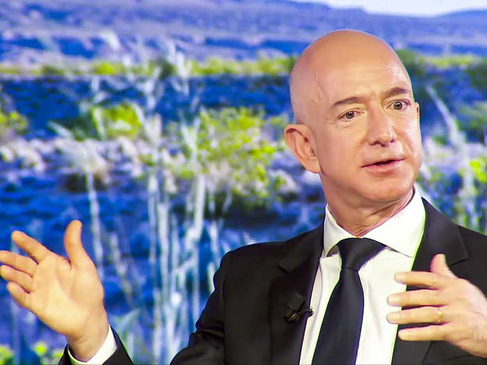 3. Jeff Bezos: Net Worth — £83 billion ($112.4 billion). Bezps is the founder, chairman, and CEO of online shopping retailer Amazon.