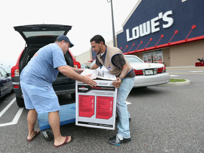 Parking lot workers (home improvement stores)