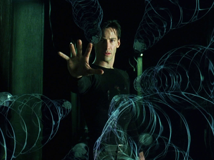 1. Keanu Reeves as Neo in "The Matrix" trilogy